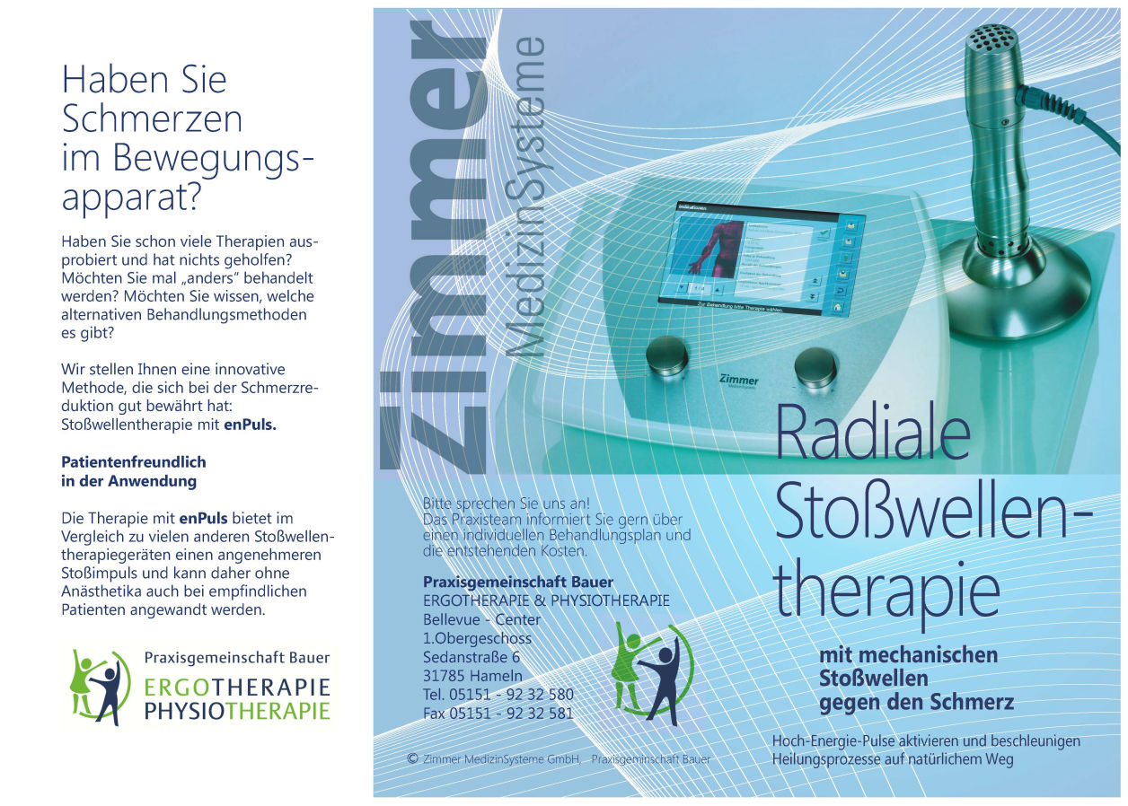 Stoßwellentherapie Flyer